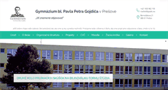 Desktop Screenshot of gymnazium.gojdic.eu